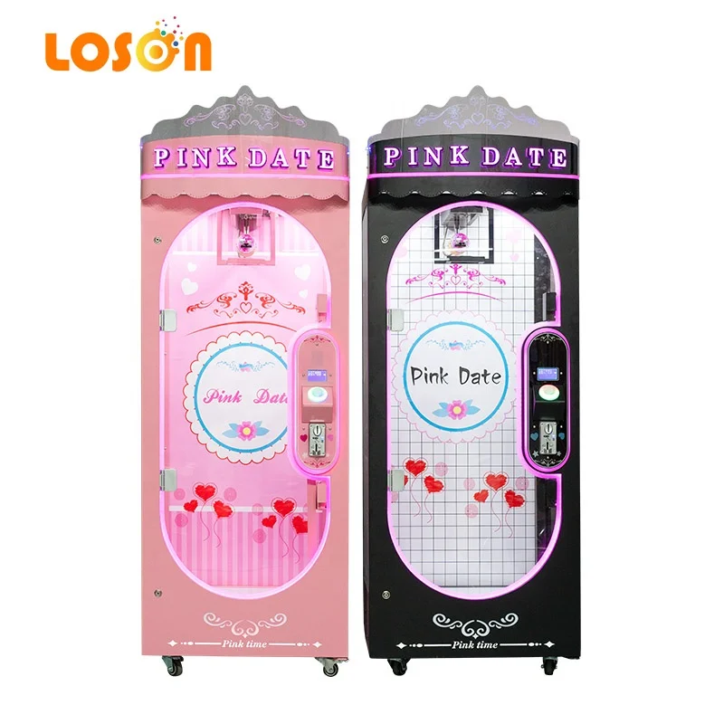 Earn money big plush toy doll vending cut rope string arcade scissor claw barber cut the prize coin operated games machine