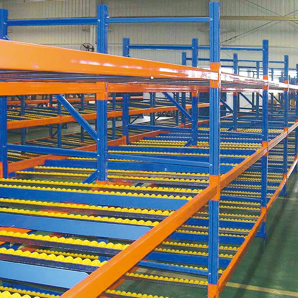 Peterack Warehouse Roller Shelves Shelving Flow-Through Racking Dividersflow roller rack