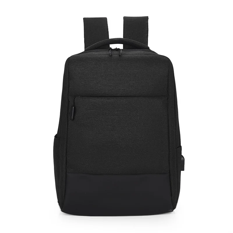 Hot Selling Large Capacity Waterproof School Bags for Men Solid Color Laptop Bag Portable Business Travel Backpack