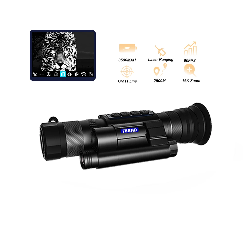 FARHD Cheaper Hot sale outdoor hunting OEM measuring handheld thermal imaging monocular hunting scope
