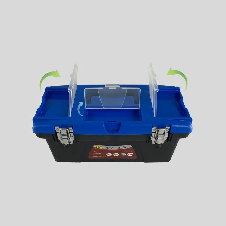 16 inch tool box large-capacity for storage tools with handle portable organizer