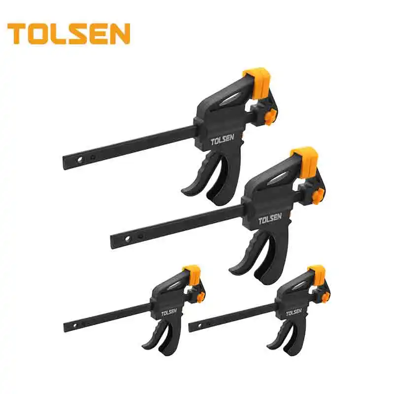 TOLSEN 10209 Пластиковые 4 шт быстросъемные зажимы с храповым механизмом