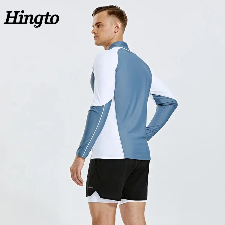 Factory OEM anti-uv mens jacket fitness compression windproof long sleeves men rash guard for outfoor soorts