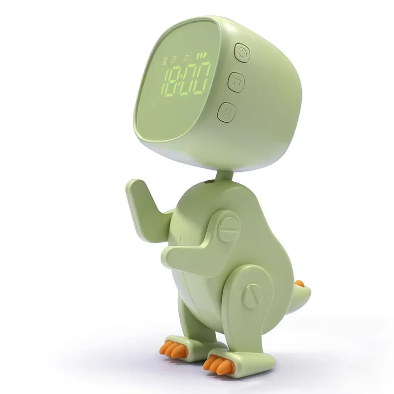 Alarm Clock Kids Sleep Training Clock Night Lights ,Desk Dinosaur Digital Clock