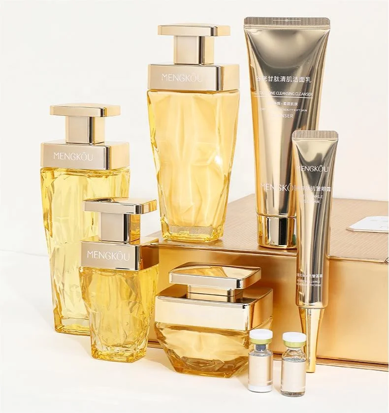 New Arrival Private Label Mengkou Moisturizing Brightening Skin Care Propylene Glycol Glutathione Anti-wrinkle Skin Care 8 in 1