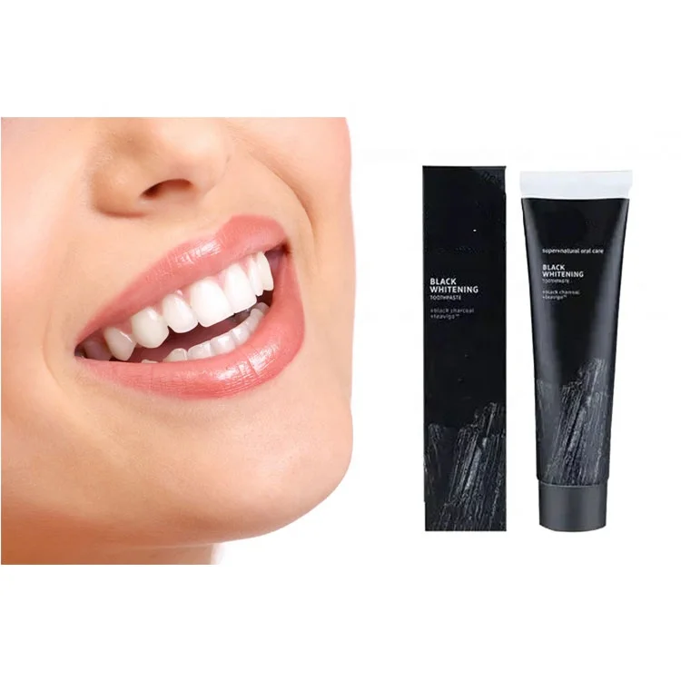 OEM/ODM Natural Black Toothpaste Teeth Whitening Activated Bamboo Charcoal Toothpaste
