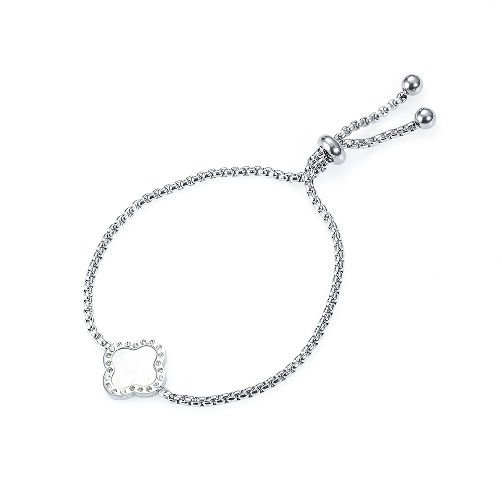 
2020 Top Sellers pan dora jewelry stainless steel bracelets and bangles flower shape women jewellery 