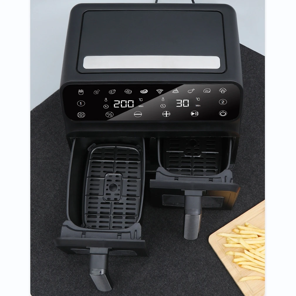 Free Sample 8L double silver digital microwave air fryer combo daewoo air fryer 4l air fryer 2 bacs