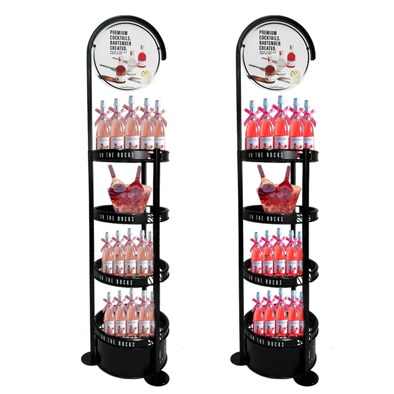 Wire Display Cyclone 4 shelf Wire Rack