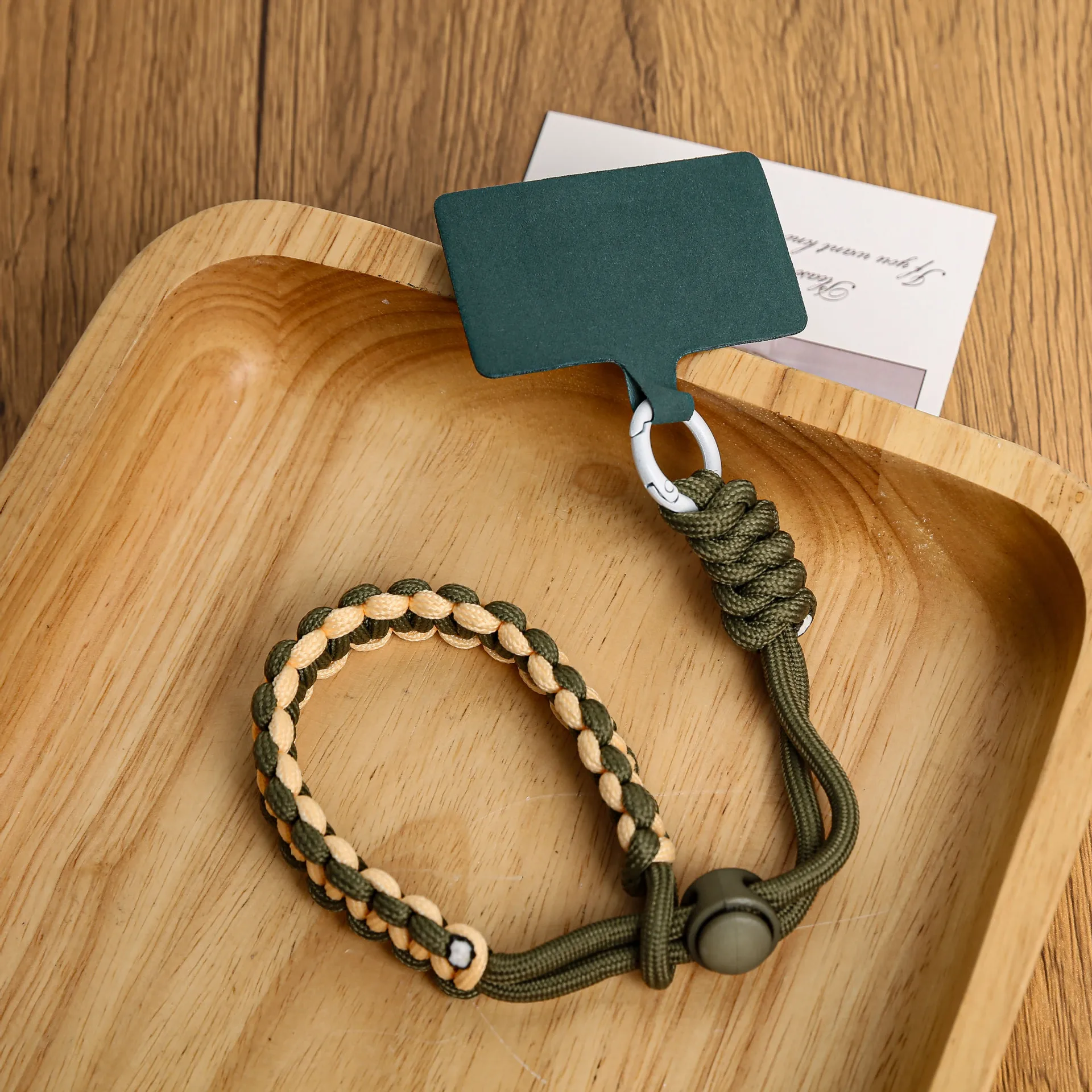 Mengda Mobile phone lanyard short wrist adjustable pure manual key chain outdoor sports artifact clip anti-fall wholesale