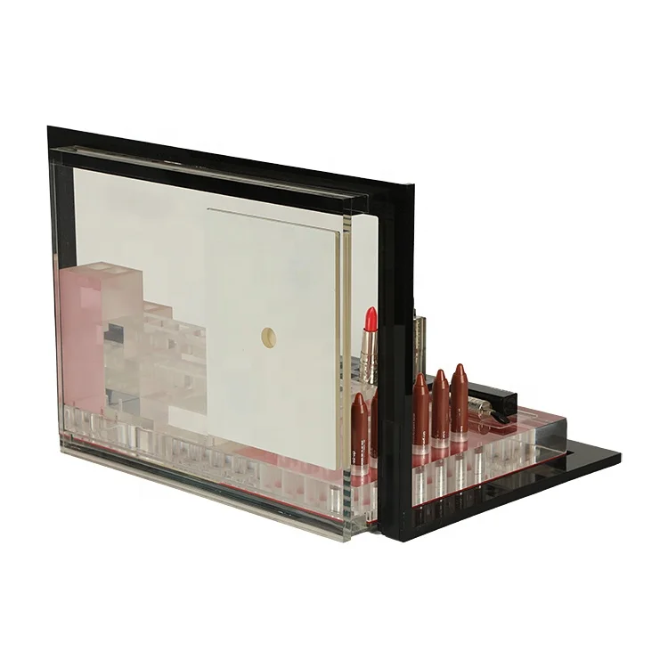 Free Customized design makeup lipstick display stand cosmetic acrylic standee