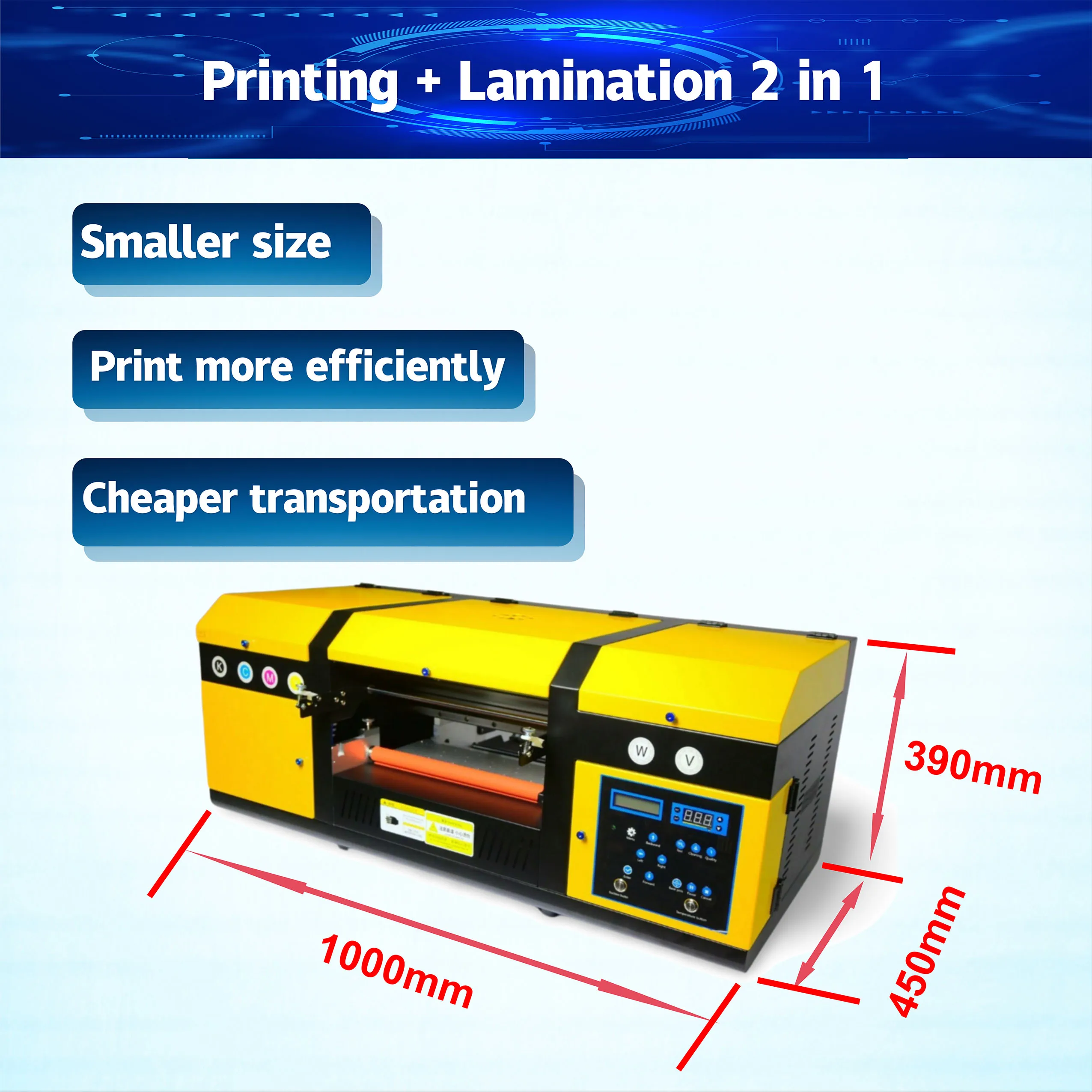 Multifunctional UV Sticker DTF Printer AB Roll UV DTF Printer A3 UV DTF Roll To Roll For Golden Foil Printing and Laminating