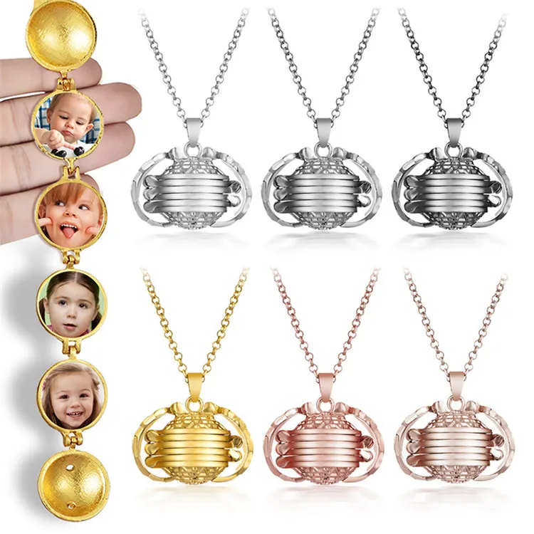 
Magic Floating Angel Wings Photo Locket Necklace Album Box Memorial Pendants Necklace 