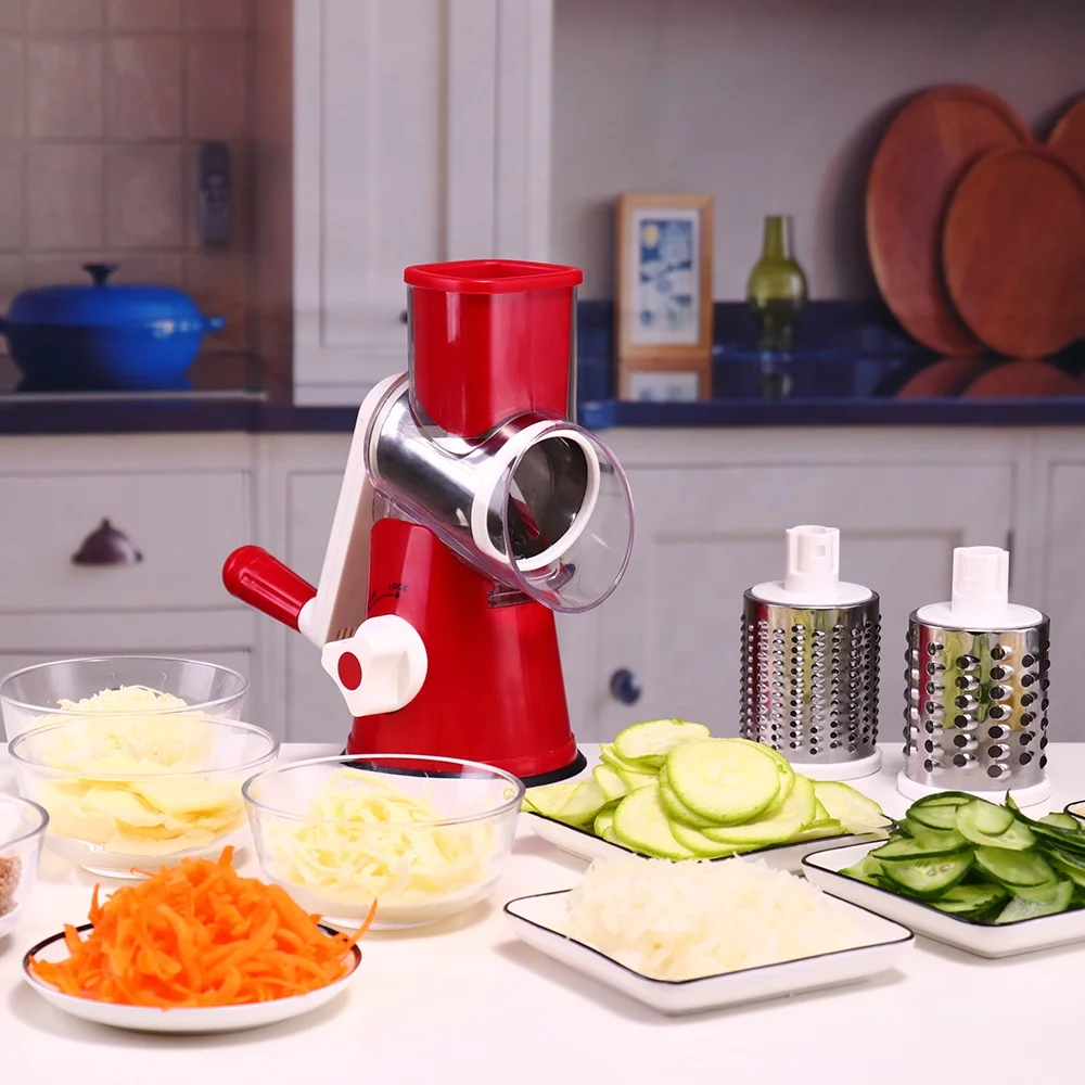 Plastic Rotary Vegetable Slicer Box Cheese Grater For Amazon Hot Selling