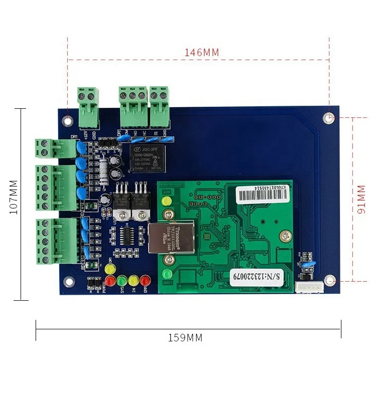 Wiegand 2 Doors 4 Doors IP Networked Access Controller with Free SDK