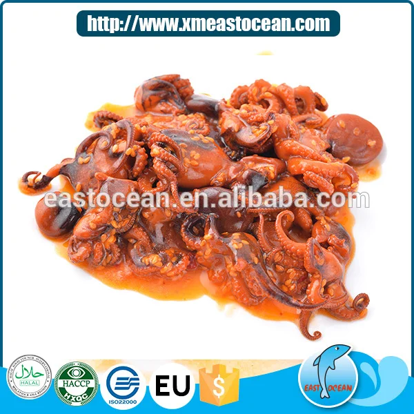 Latest delicious frozen seasoned baby octopus supplier