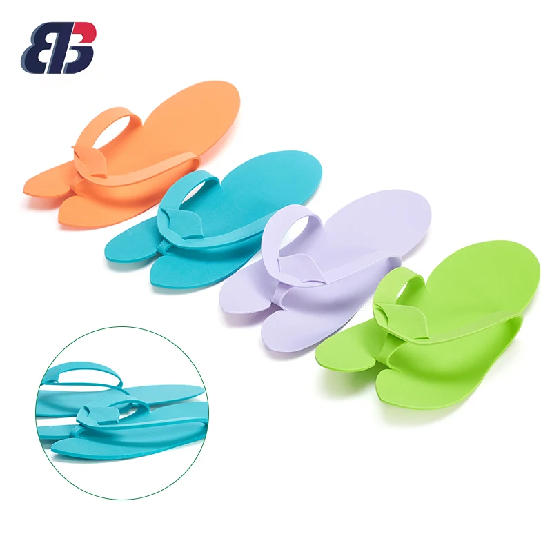 Wholesale Disposable Slipper / EVA Foam Salon Spa Disposable Pedicure Thong Beauty Slipper