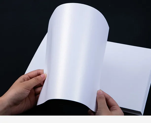 Недорогая Заводская Мерцающая металлическая упаковка для рукоделия, бумажные листы с синим жемчугом, картон по оптовой цене