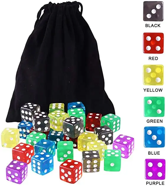 
custom acrylic dice for games playing dice for outdoor activities casino dice 