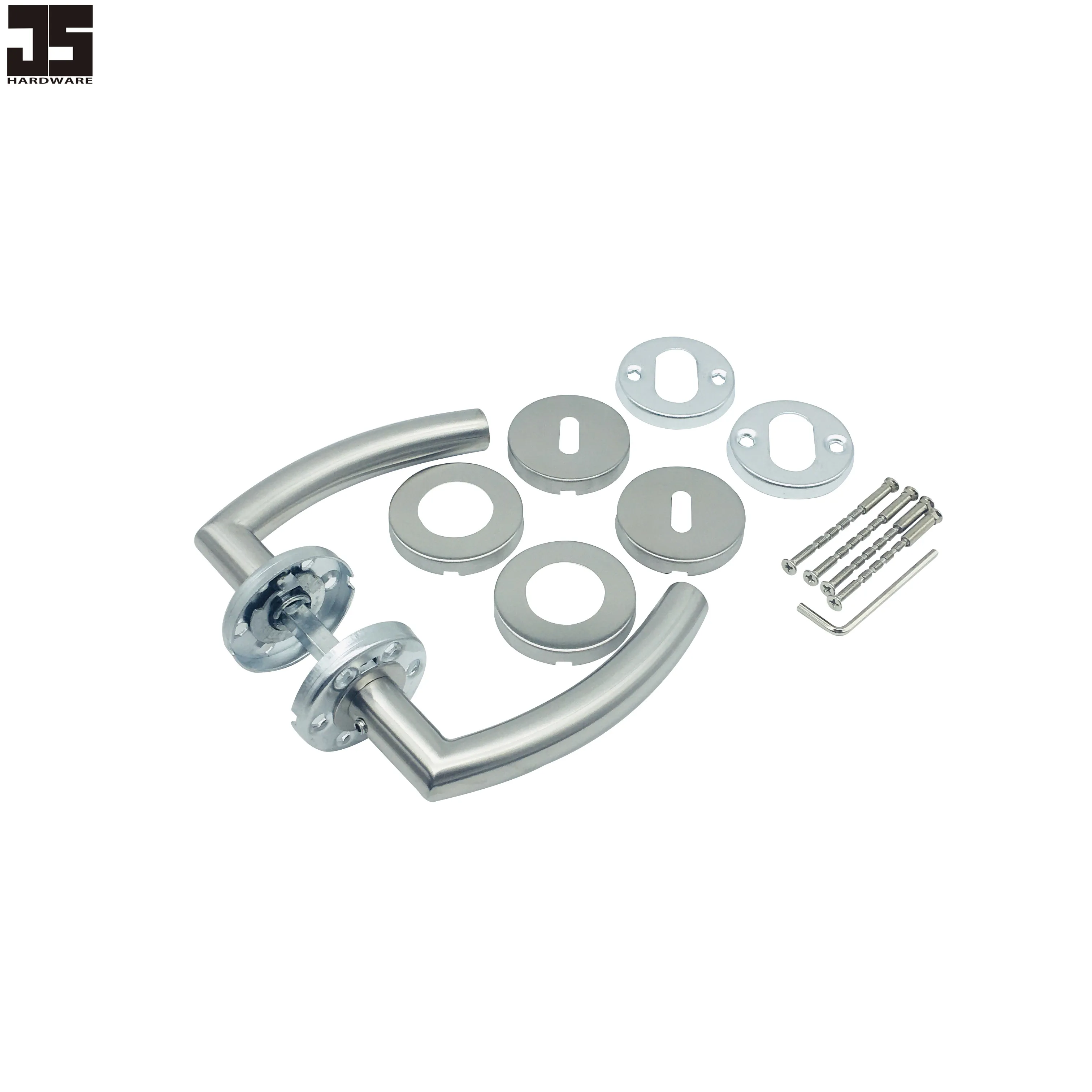 
China Hot Sale item stainless steel door lever handle door handles on rose 