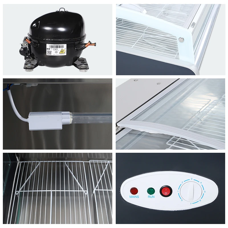 commercial freezer chiller freezer fish display freezer for sale