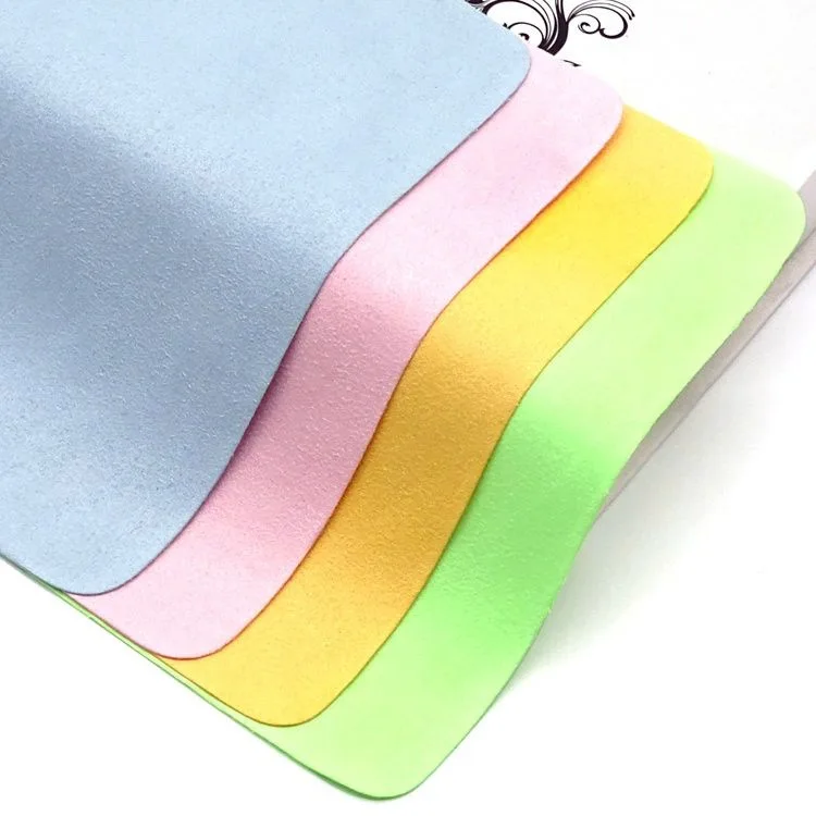 Glasses cloth sea island silk deerskin velvet glasses cloth mobile phone screen jewelry wiping cloth spot wholesale printable lo