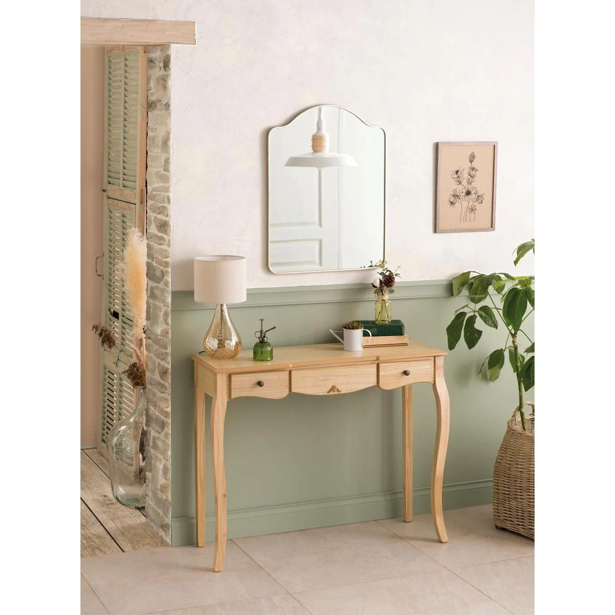 For Living Room Furniture Hallway Wooden Color Entrance Console Table Modern