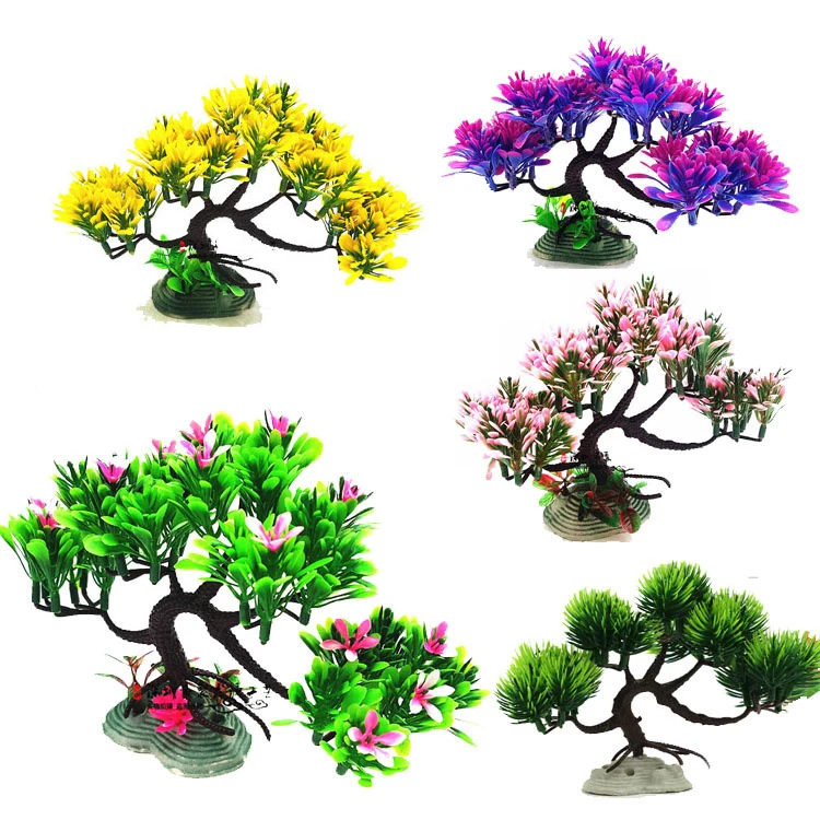 Best selling Decor Aquarium Landscape Aquarium Plastic Plants Fish Tank Decoration Aquarium Artificial Plastic Plants