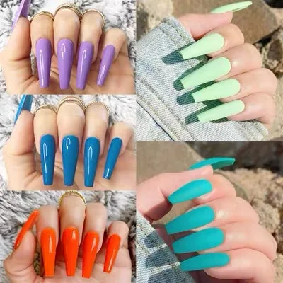 wholesale price fake nails with design art press on nails artificial fingernails for women kit press on nails