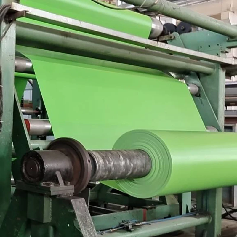 Jinlong pvc 650gsm green polyester fabric tarpaulin roll pvc