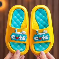 Детские тапочки принцессы для девочки, Нескользящие, водонепроницаемые, с мягкой подошвой, домашние тапочки, тапочки для ванной, Уличная обувь