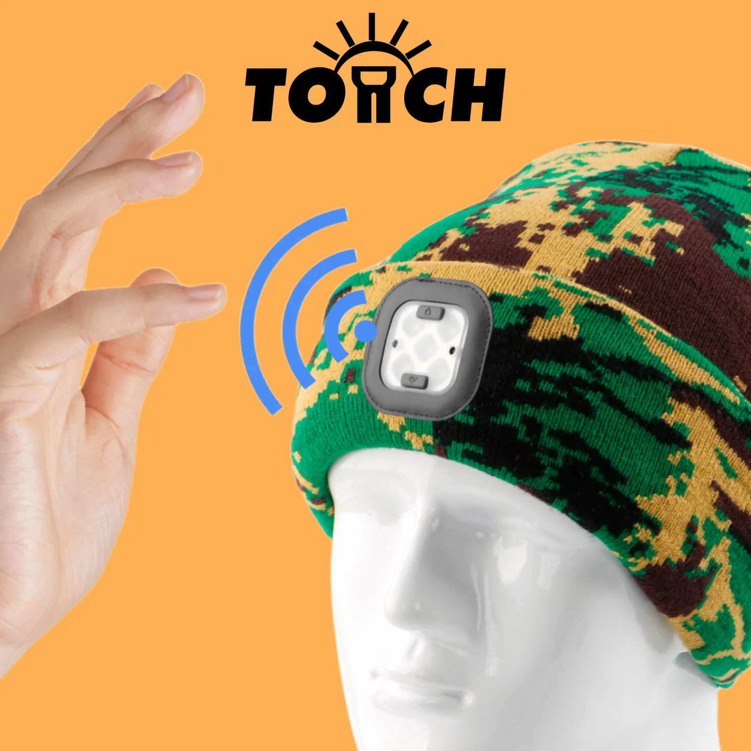 High Quality Head Light Outdoor Winter Night Cap Light Warm USB Rechargeable Led Lighting Unisex Knitted Beanie Headlamp Cap