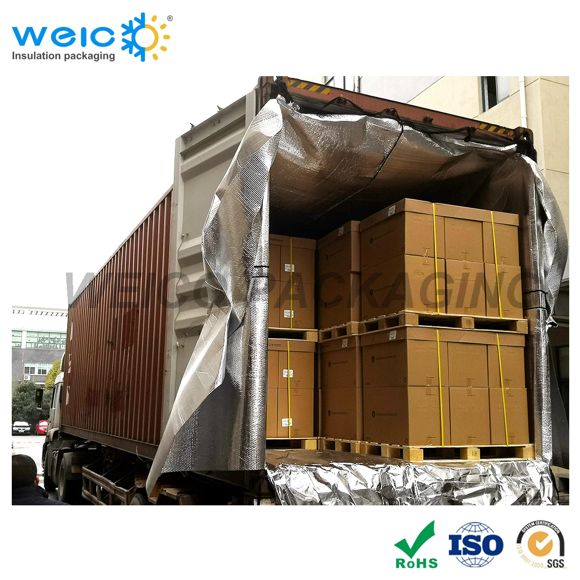 Thermal Packaging Insulated Shipping Container 45HC Thermal Liner