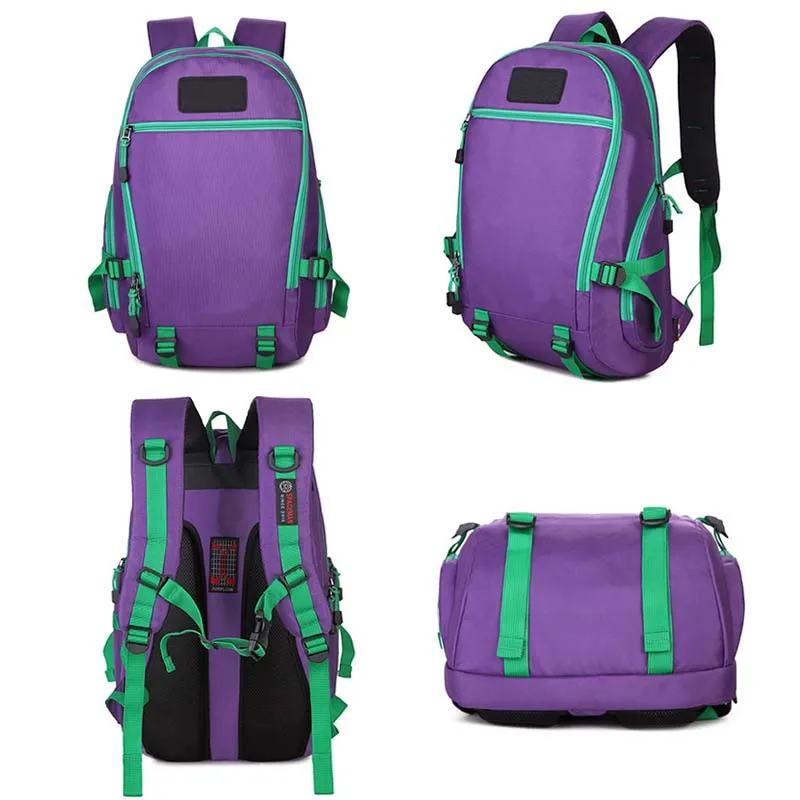 Custom waterproof lightweight travel boy outdoor mountain hiking camping sport backpack for teenagers