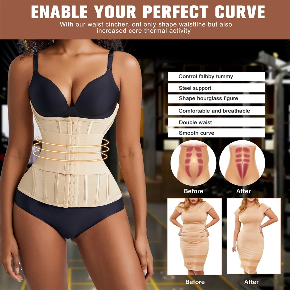 Wholesale Strong Waist Cinchers Full Body Tummy Control Shapewear Women Wrap Corset Belt Waist Trainer Shaper For Women