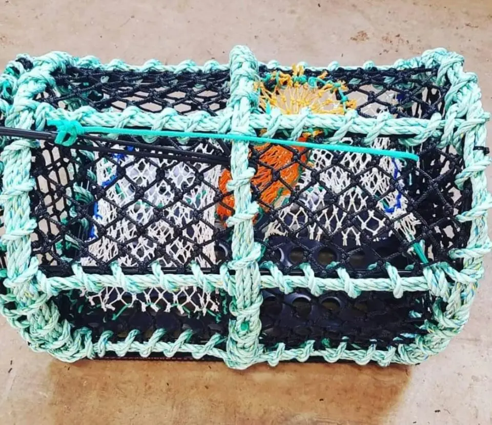 Strong Rope Bumper Plastic-coated steel wire Black Crock Noti Crab Traps Creels Pot for Ireland Market