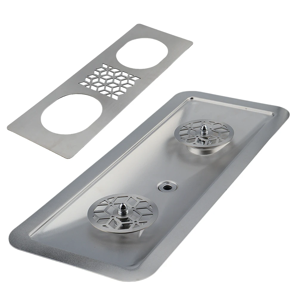 304 Stainless steel Kitchen Sink with Glass Rinser 360 Degrees Rotating Double Sprinkler Kitchen Cup Washer