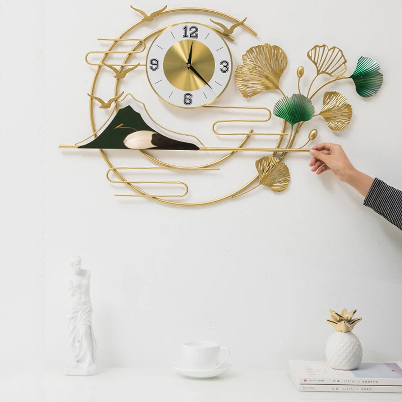 Wall Clocks Gold Design Wholesale Cheap Nordic Big Watch Metal Large Digital Metal Modern Luxury Wall Clocks Home Decorative