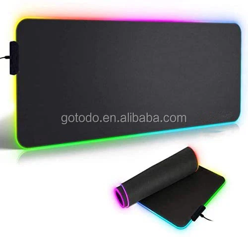 2021 Large size RGB gaming mouse pad flashing LED mice mat non-slip rubber base computer mousepad led mouse pads