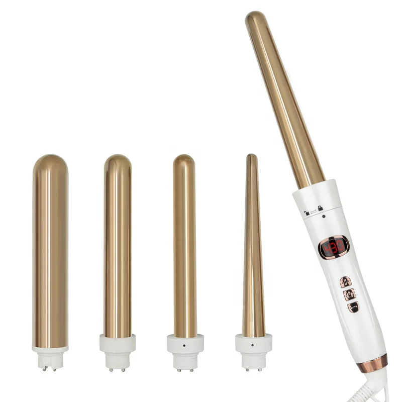 Fast Heating New Professional Label Ceramic Ionic Automatic Led Display Hair Curler  5 in 1  Marcel curling irons