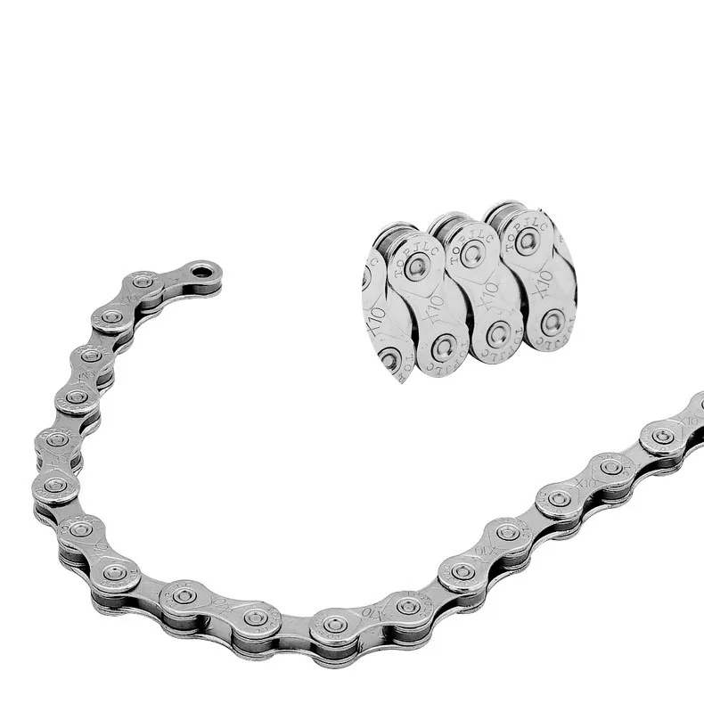 Lisheng 8 9 10 11 Speed Bicycle Chain 116 Links Silver Mountain Road Bike Chains