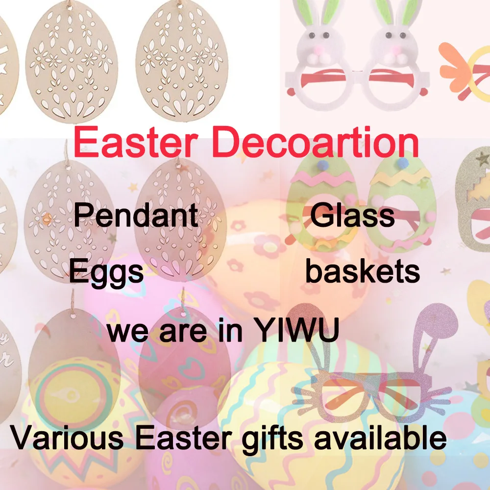 2023 Easter Decoration Bunny Print Basket Blanks Bunny Toys Diy Easter Basket Eggs