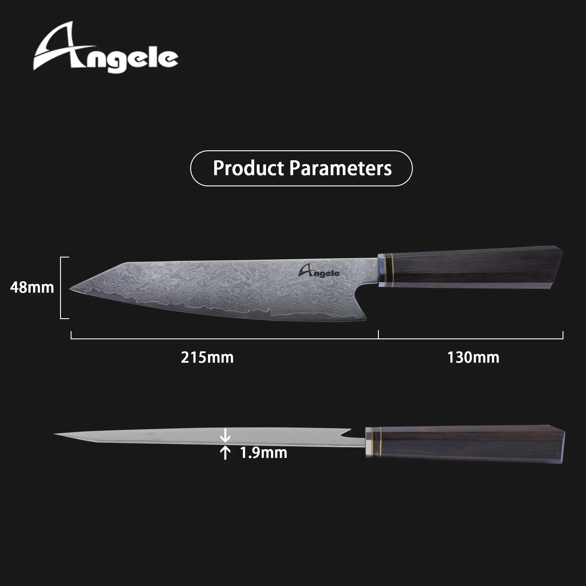 Fancy Japanese Chef Knife VG10 Chef Knife Damascus steel Kitchen Knife