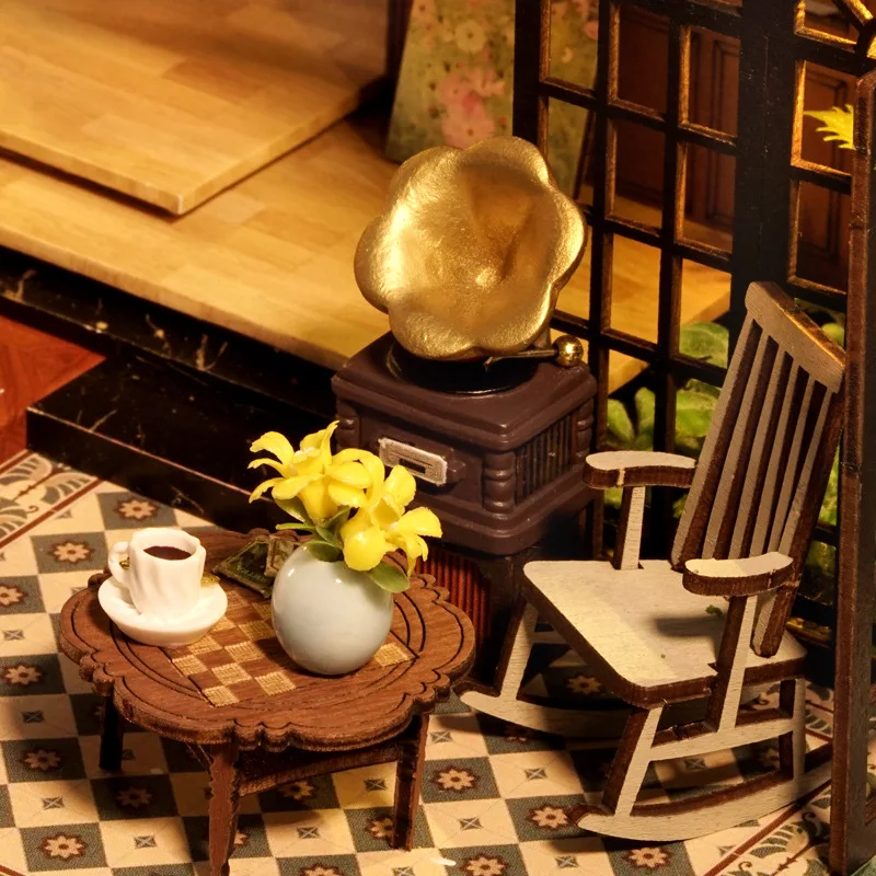 Girls DIY Miniature Houses Furniture Toys Gifts Time Mark Model Doll Miniature For Kids