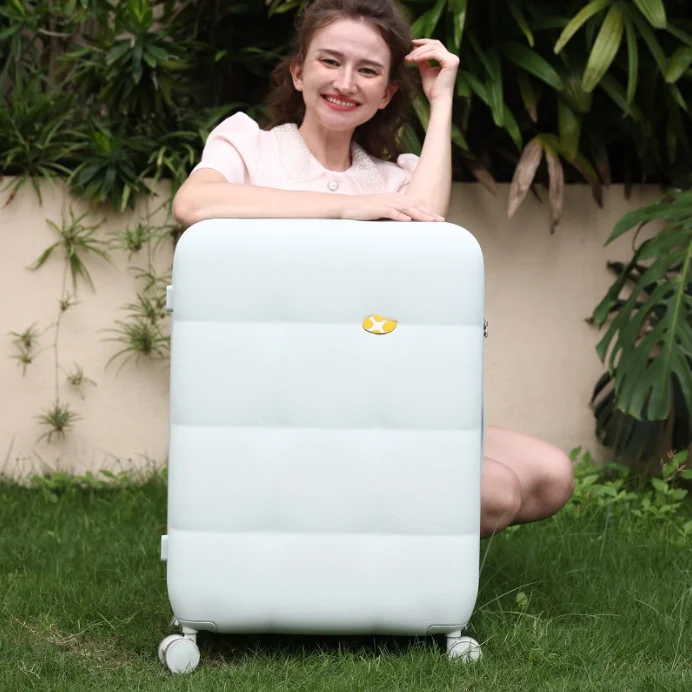 Changlv large capacity luggage Male 24 aluminum frame trolley box Female silent universal wheel student zipper password suitcase