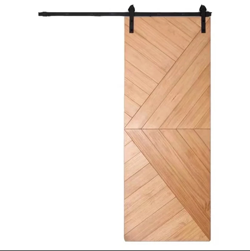 Modern Sturdy track barn door hardware sliding barn door roller set Rail Hanging Slide