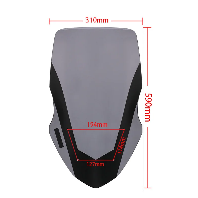 High quality Abs Plastic modified motorcycle parts accessories front screen windshield for NMAX155 NMAXL125 2016/2017/2018