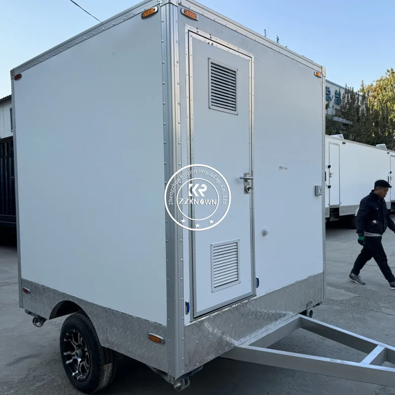 Special Price Public WC Camping Bathroom Portable Mobile Toilet Trailer VIP Luxury Outdoor Toilets Restroom Trailers For Sale