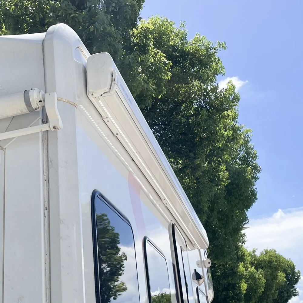 Wareda High-Stregnth Anti Corrosion Aluminum Case Manual Control Sunshade Caravan RV Awnings
