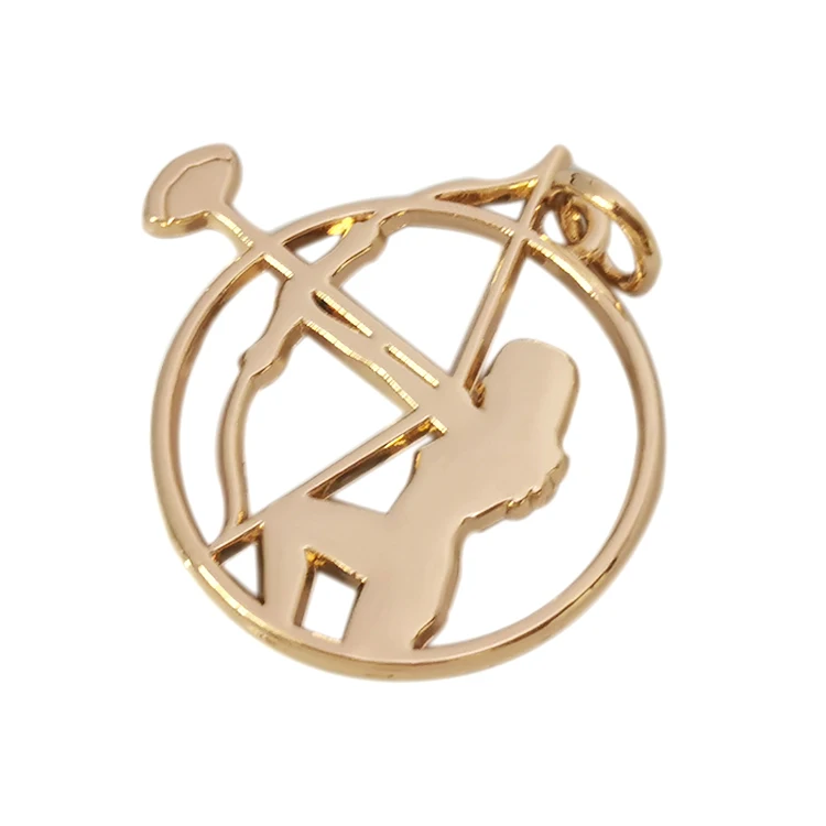  New design pendant logo custom made metal tags for